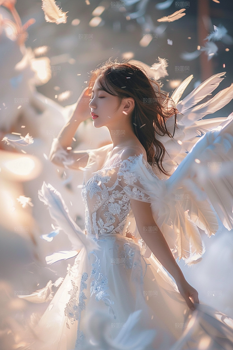 天使女神梦幻高清摄影图