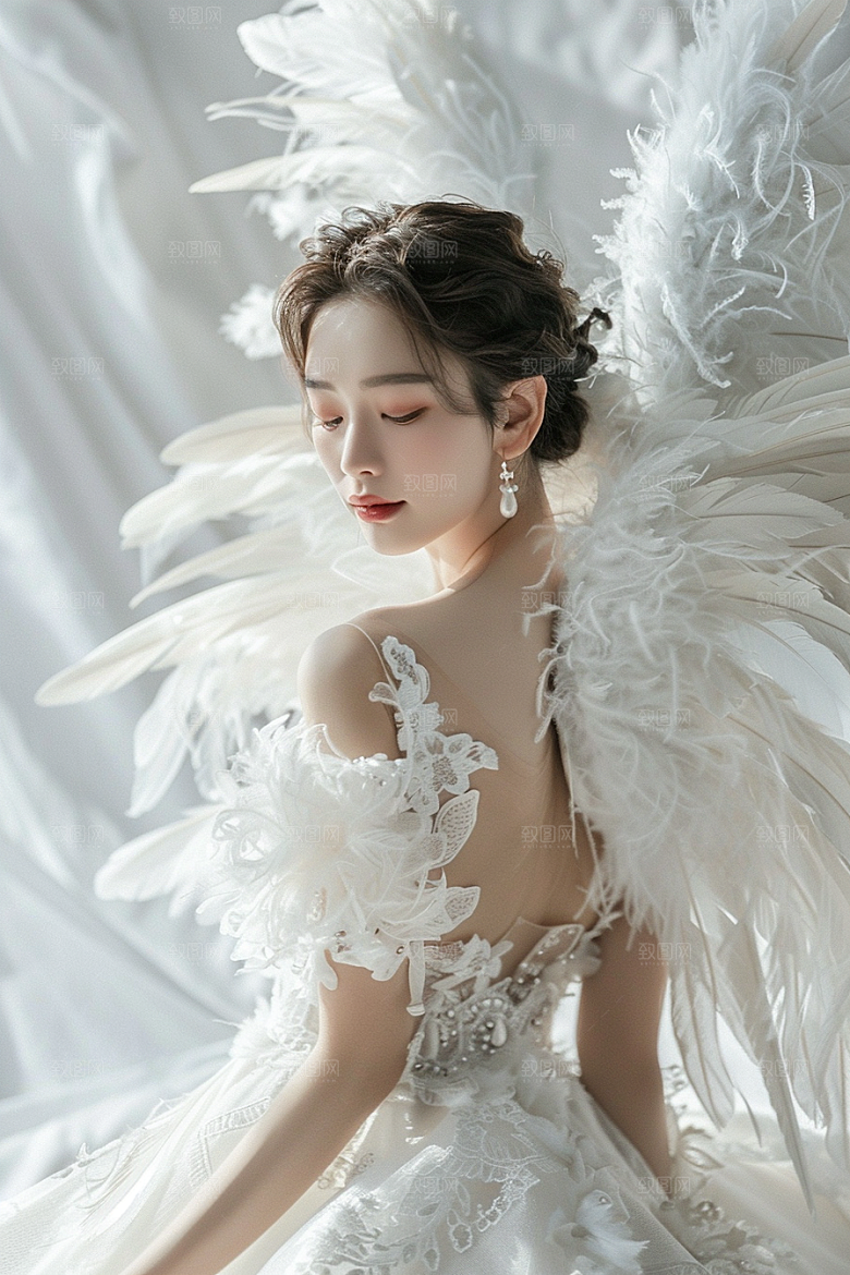 天使女神写真人物摄影图
