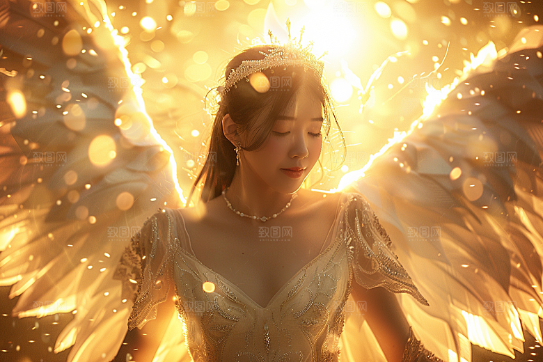 天使女神梦幻清新摄影图
