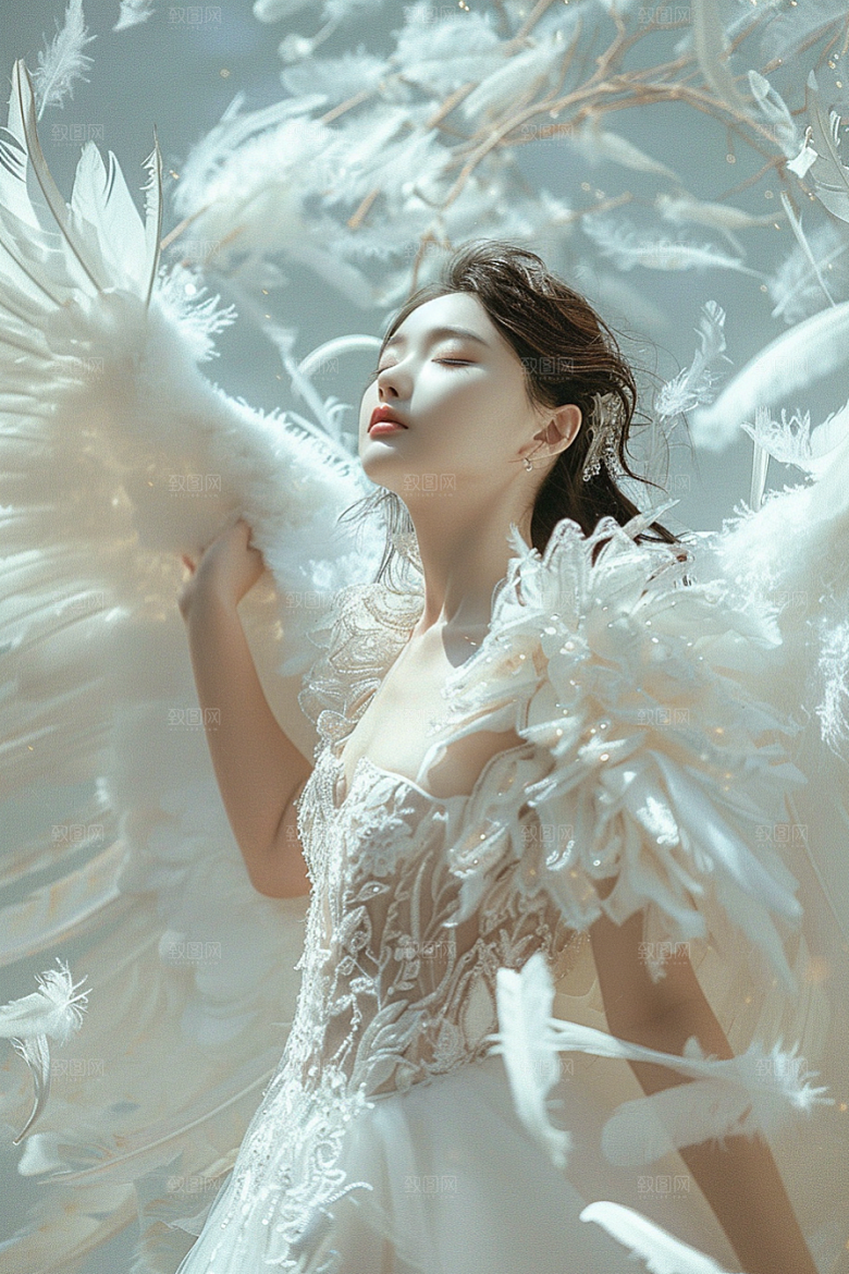 天使女神唯美写真摄影图