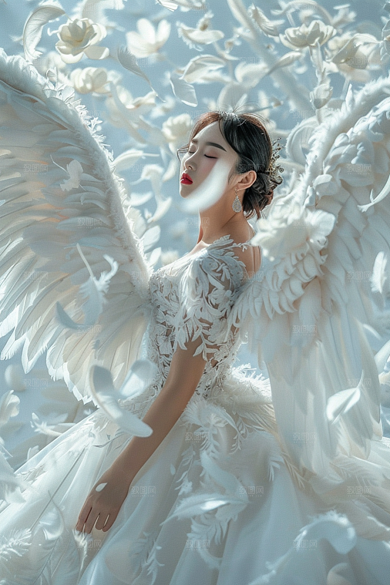 天使女神唯美梦幻摄影图
