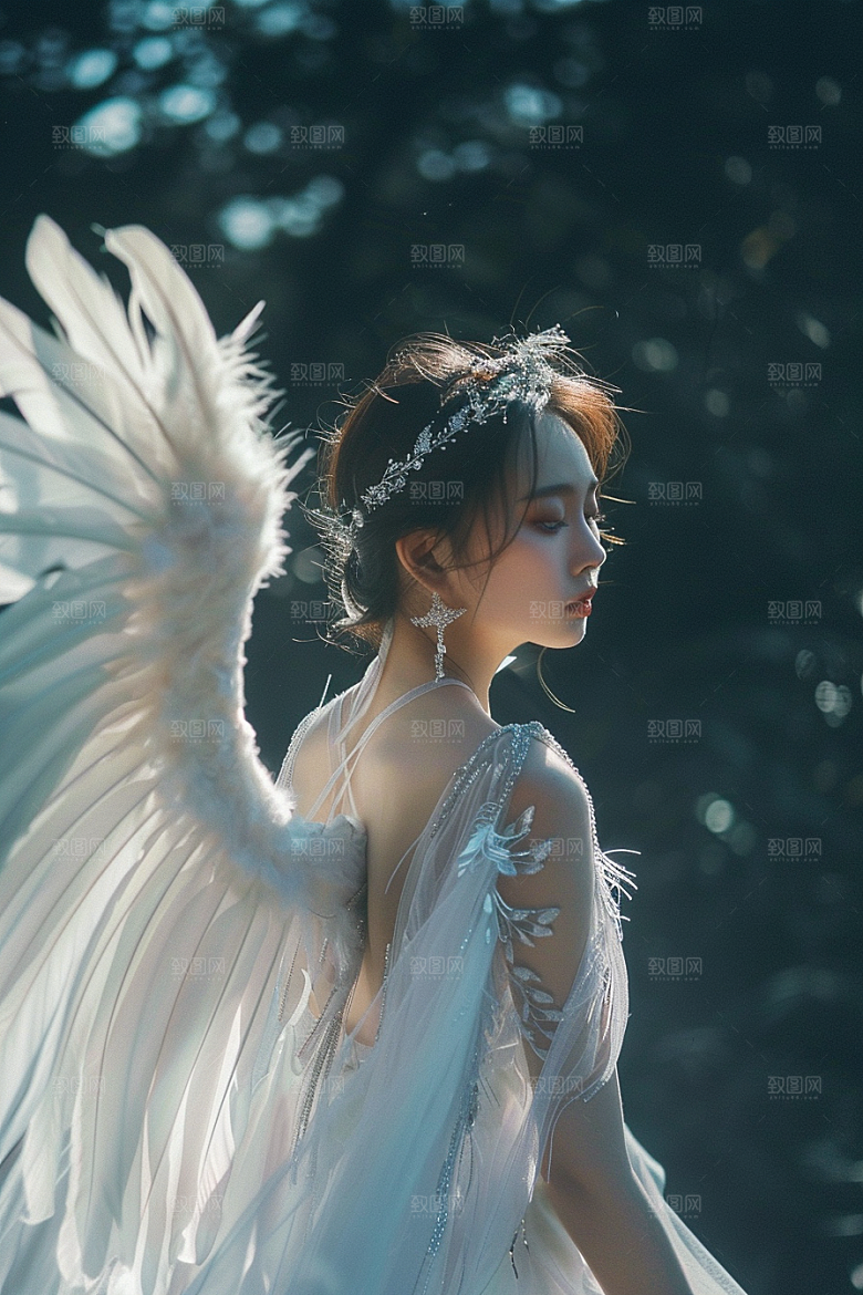 天使女神唯美写真摄影图