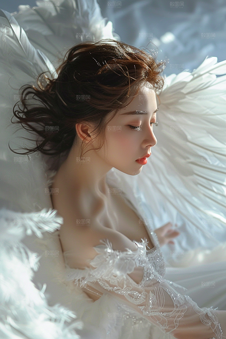 天使女神写真梦幻摄影图