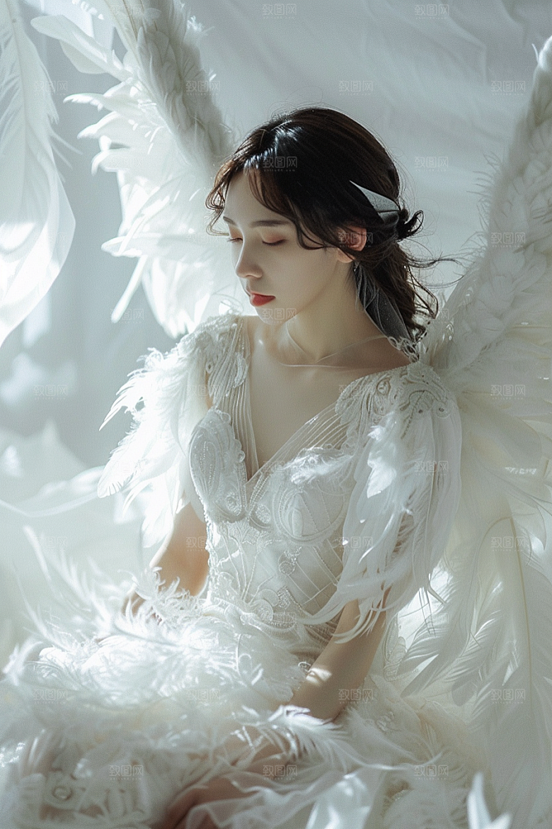 天使女神唯美高清摄影图