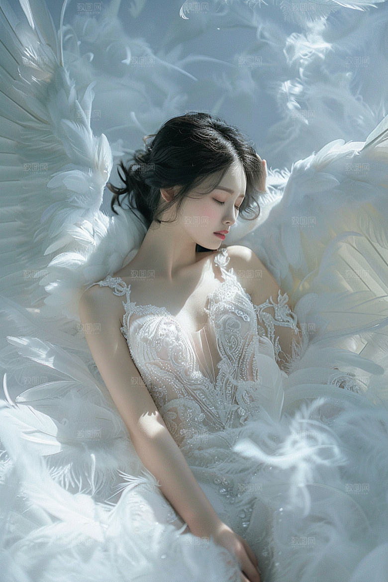 天使女神美女梦幻摄影图