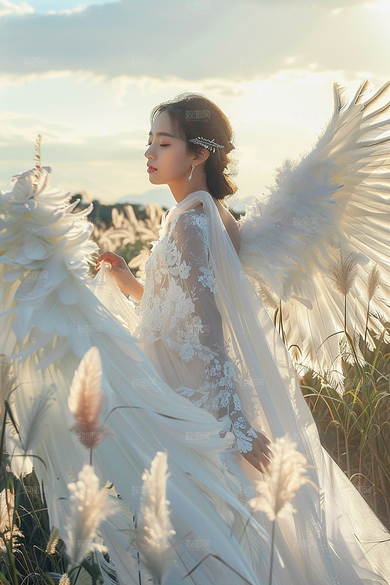 天使女神美女梦幻摄影图