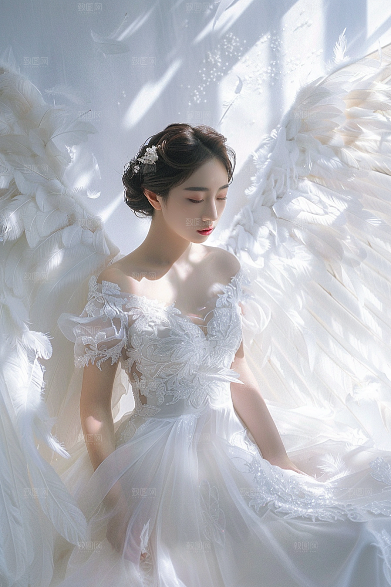 天使女神唯美梦幻摄影图