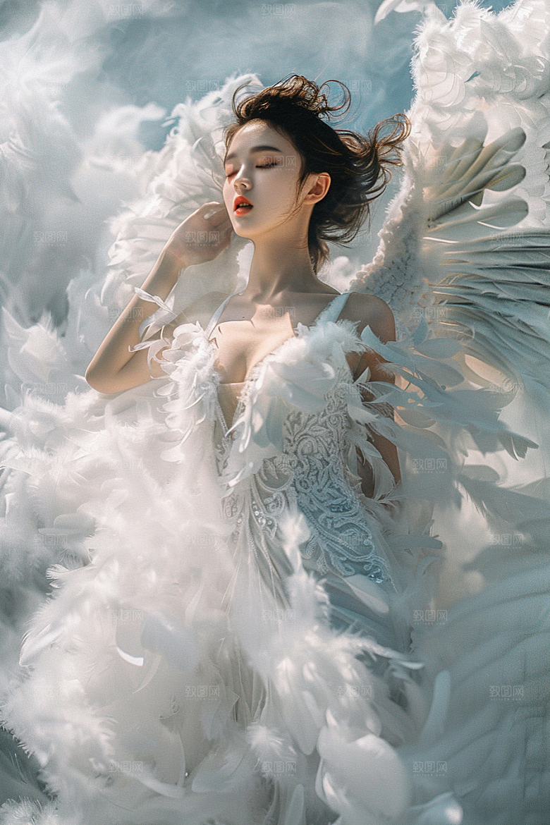 天使女神人物梦幻摄影图