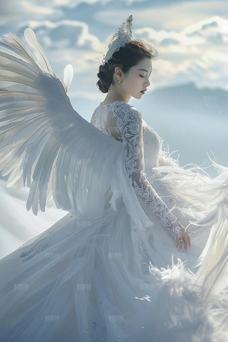 天使女神梦幻写真摄影图
