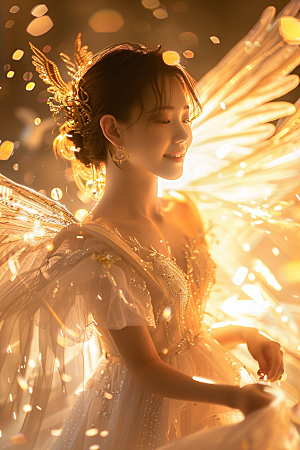 天使女神写真仙女摄影图
