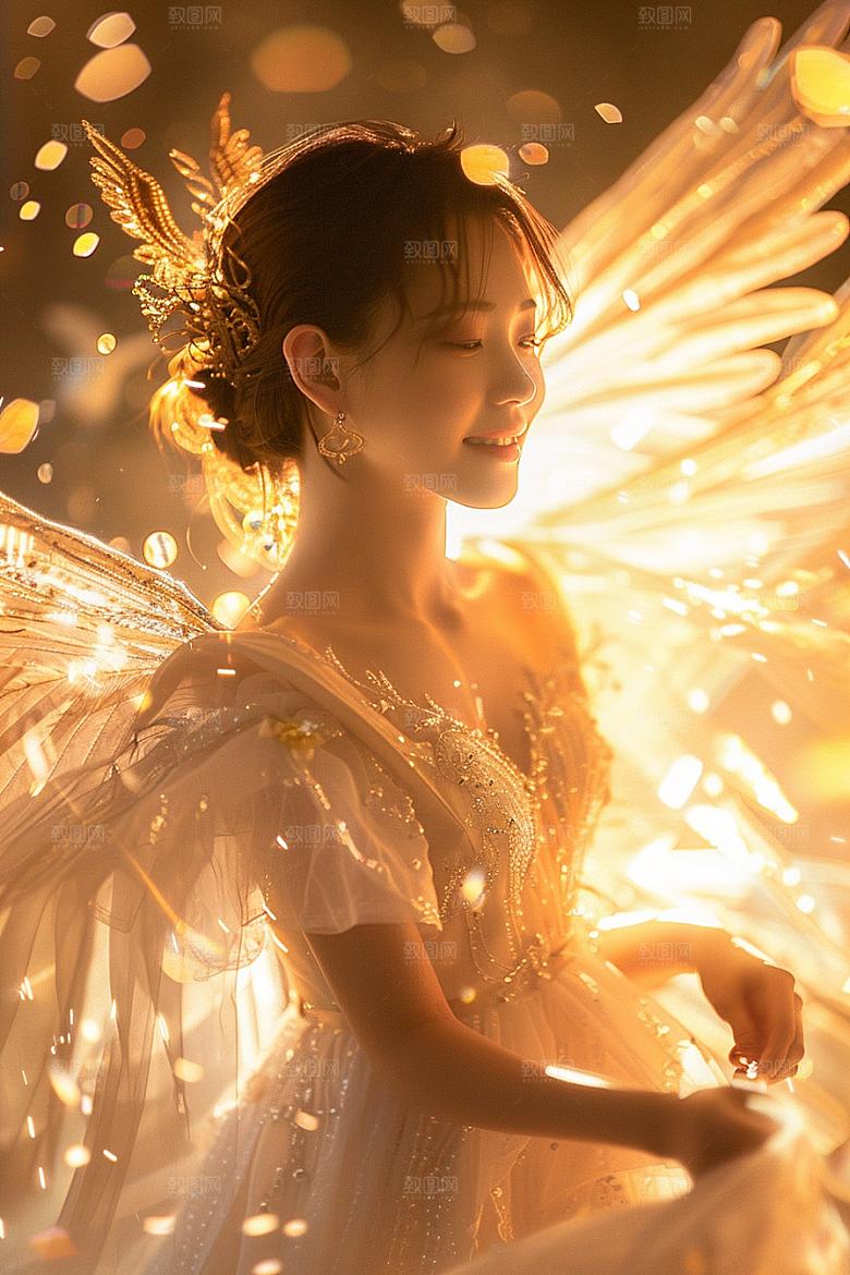 天使女神写真仙女摄影图