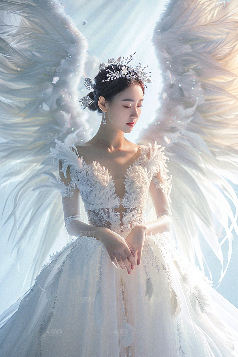 天使女神美女仙女摄影图