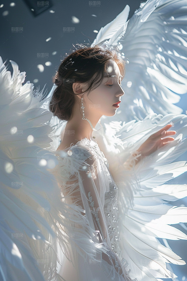天使女神写真仙女摄影图