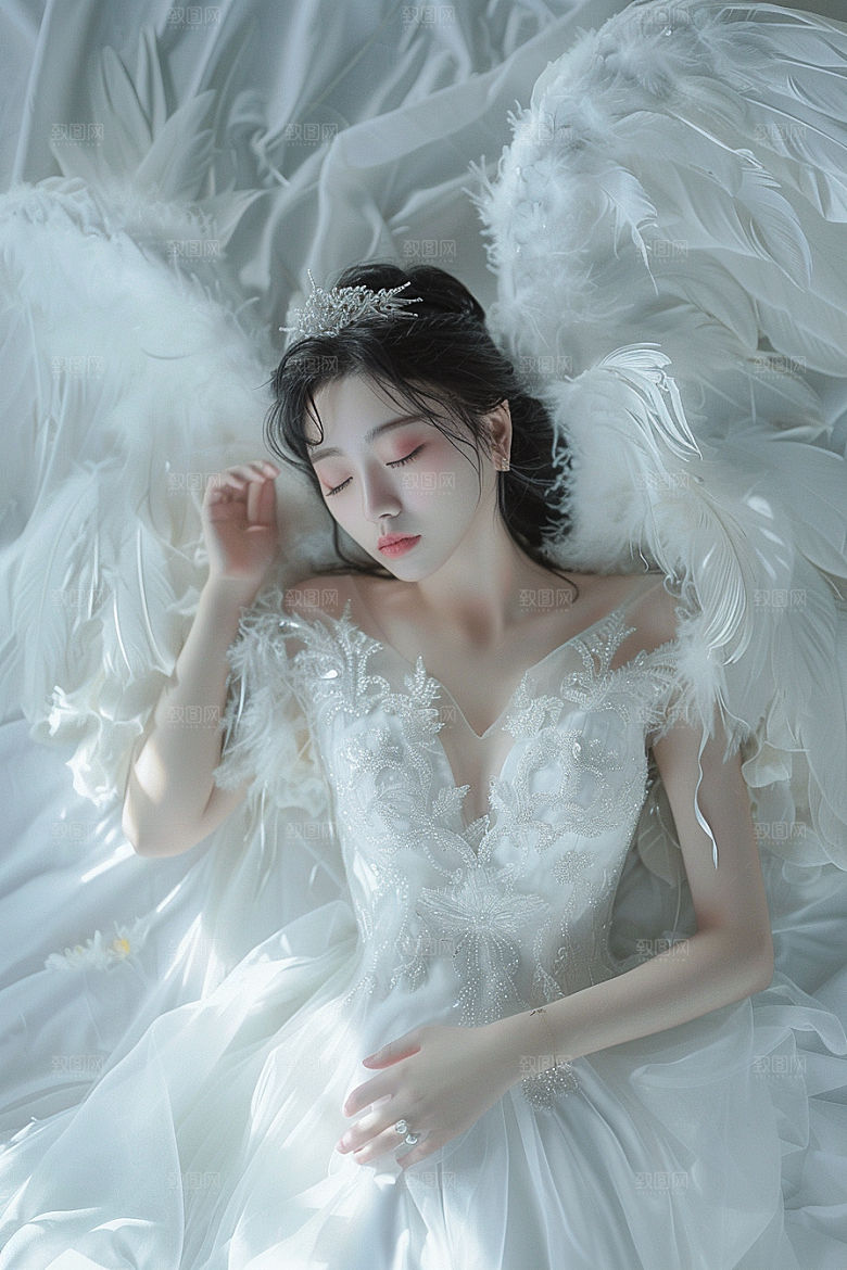 天使女神肖像高清摄影图