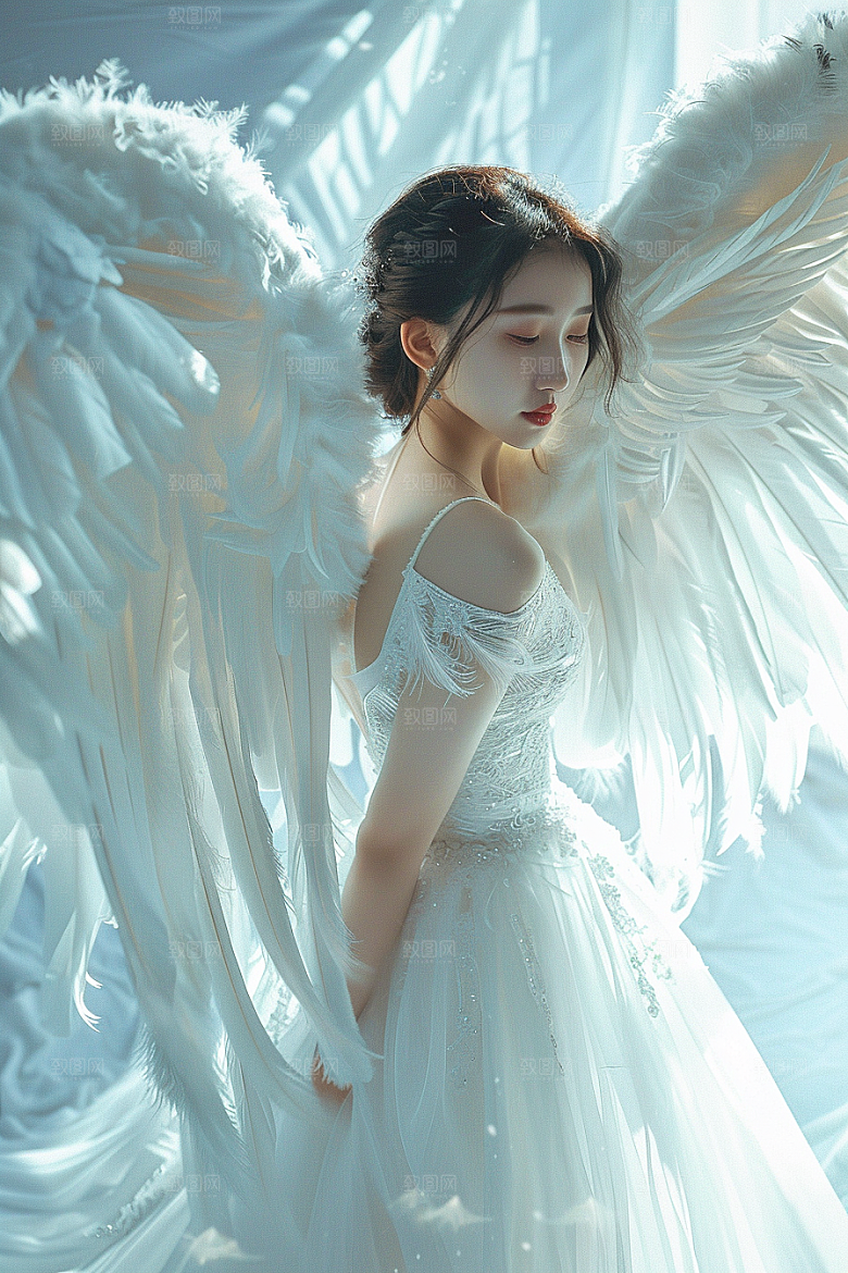 天使女神纯洁高清摄影图