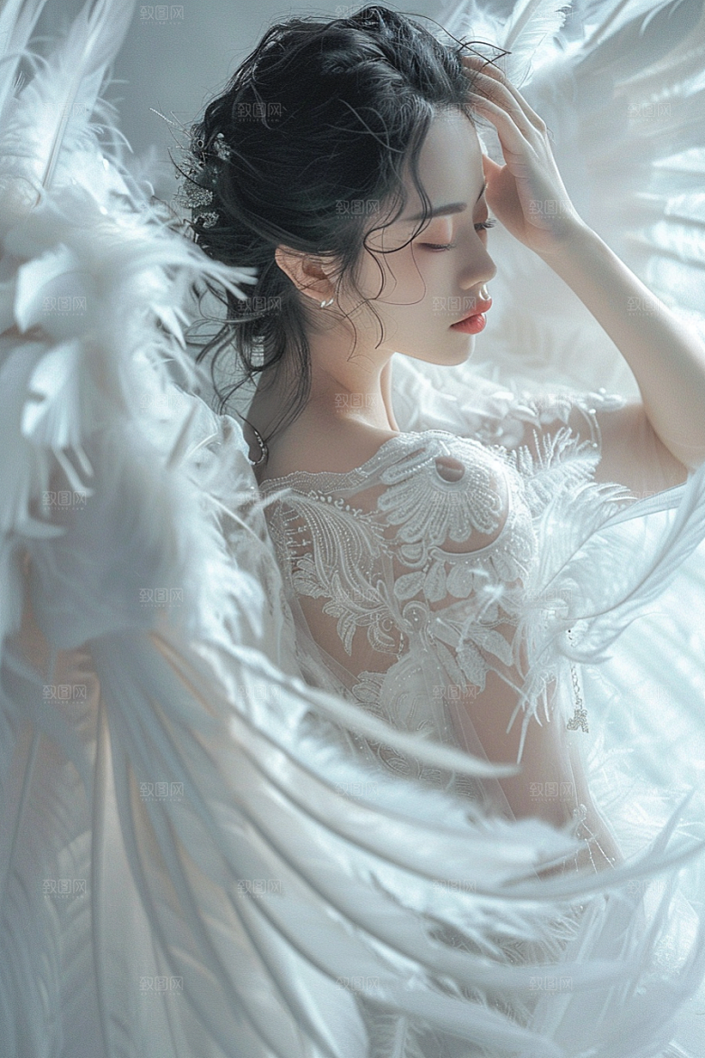 天使女神梦幻人物摄影图