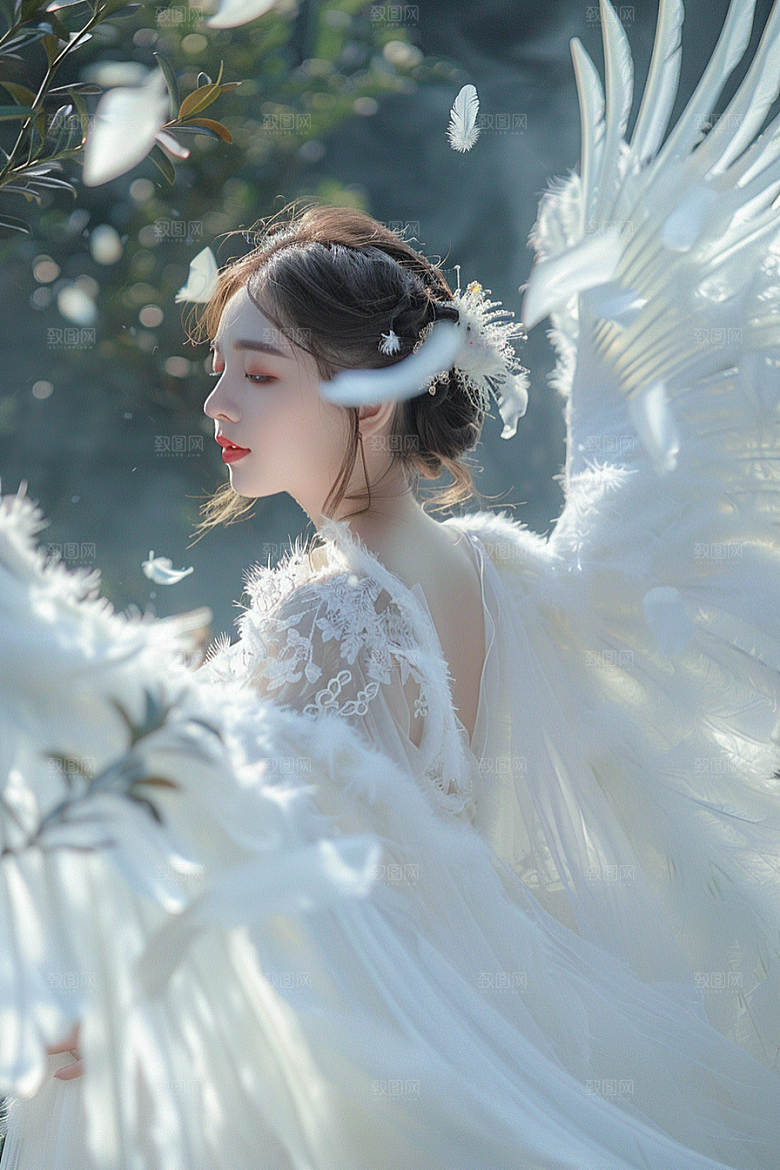 天使女神唯美仙女摄影图