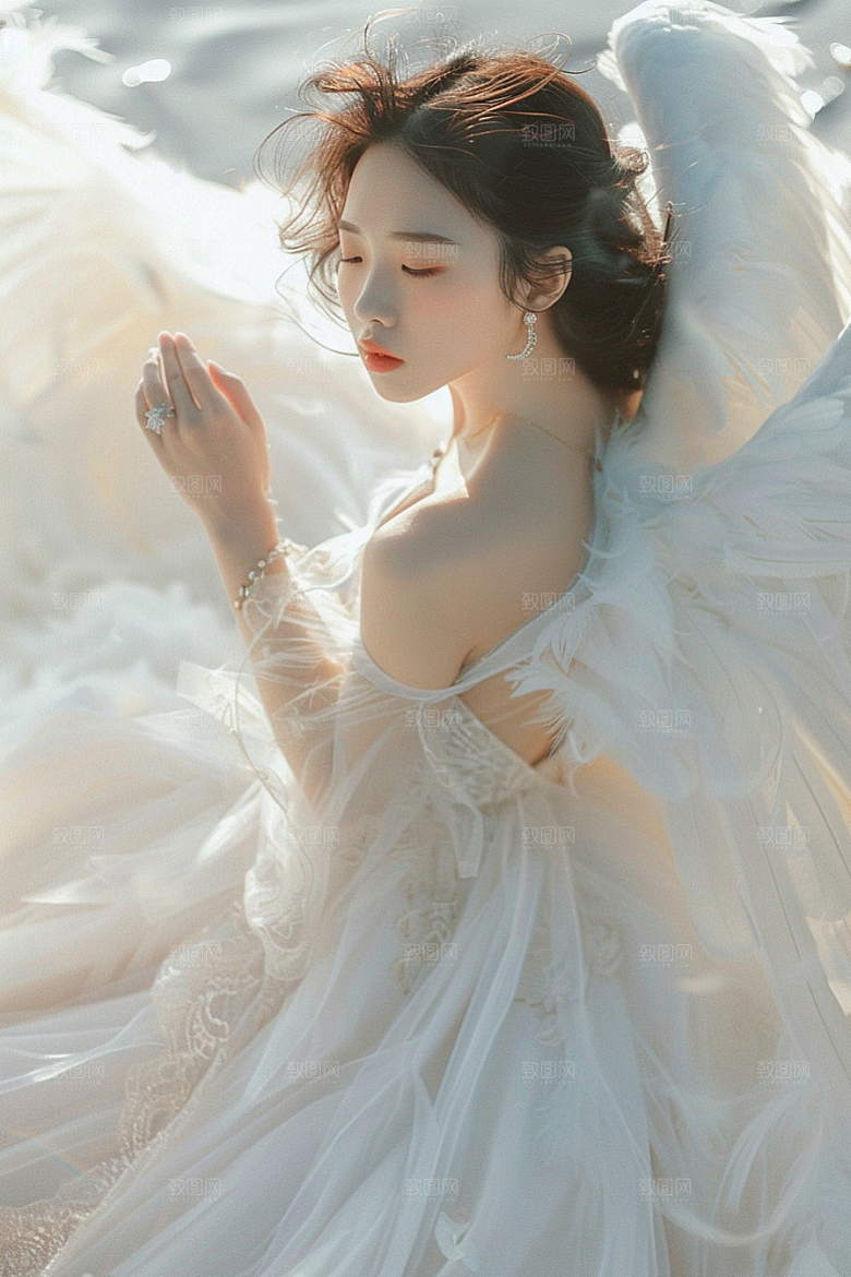 天使女神美女仙女摄影图