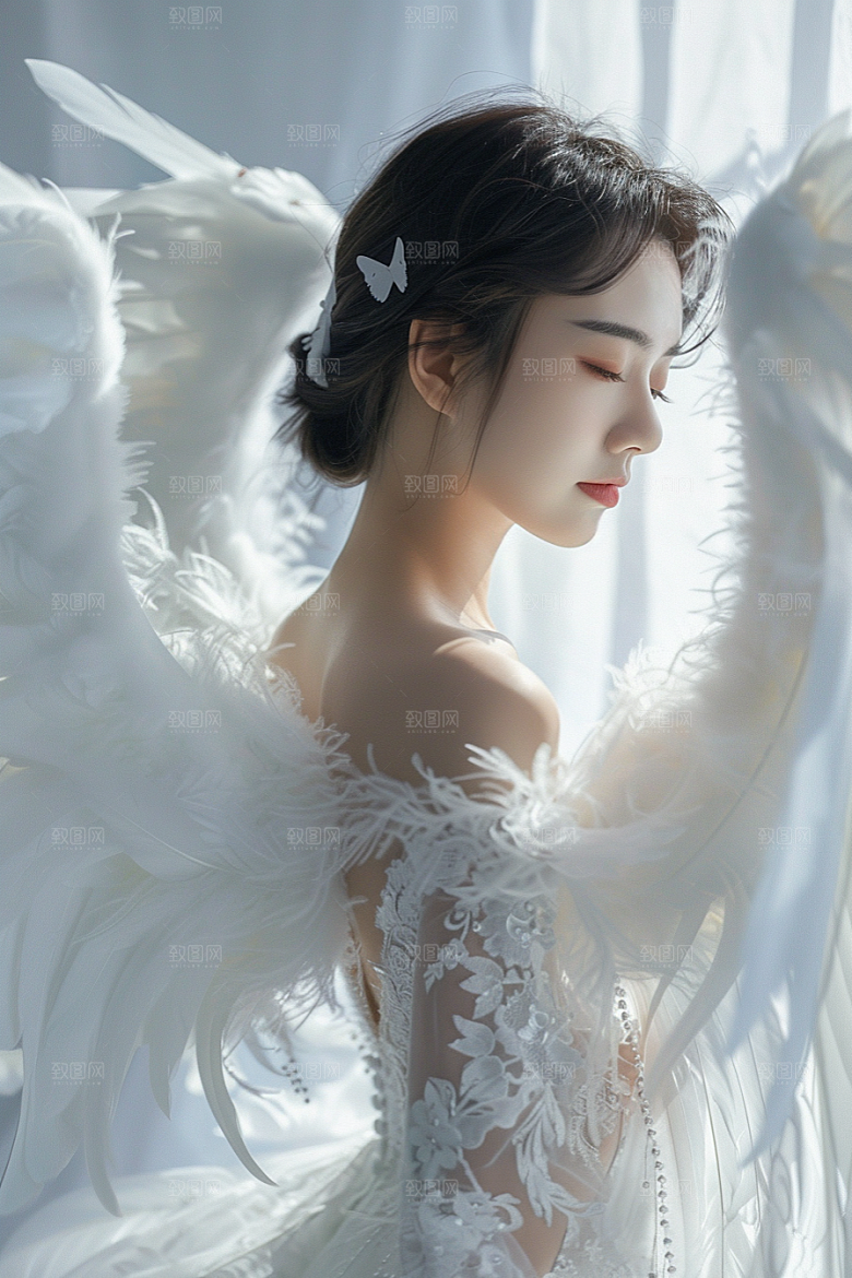 天使女神梦幻唯美摄影图