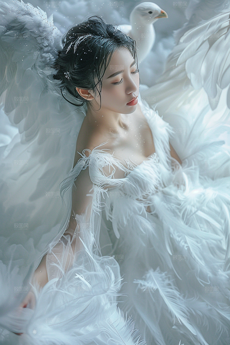 天使女神唯美仙女摄影图