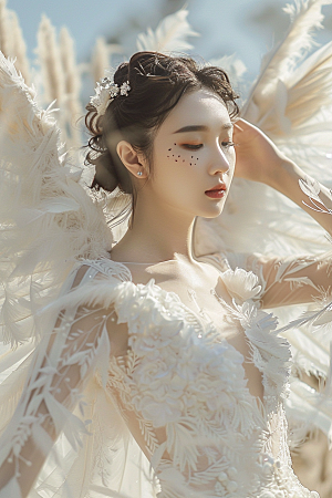 天使女神梦幻美女摄影图