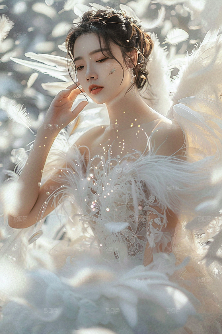 天使女神纯洁高清摄影图