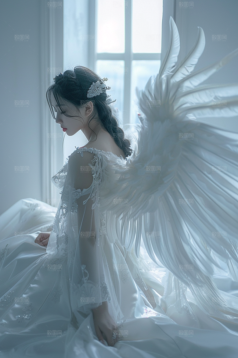 天使女神人物梦幻摄影图
