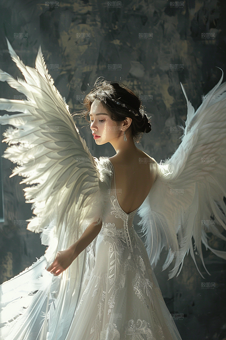 天使女神人物梦幻摄影图