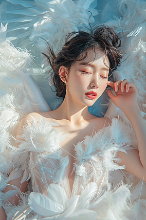天使女神唯美清新摄影图
