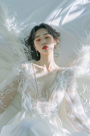 天使女神梦幻美女摄影图