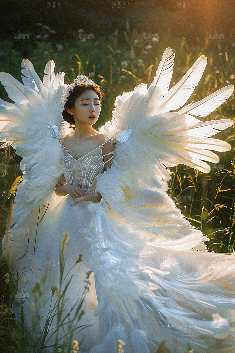 天使女神人物梦幻摄影图