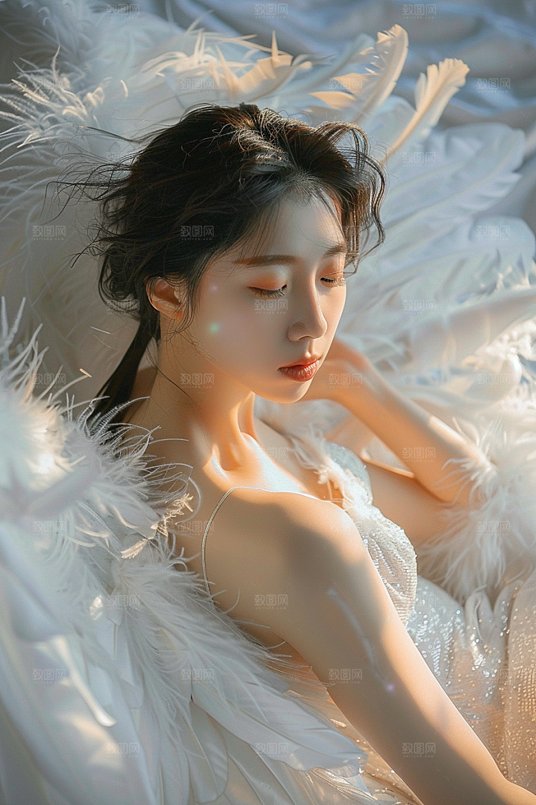 天使女神写真人物摄影图