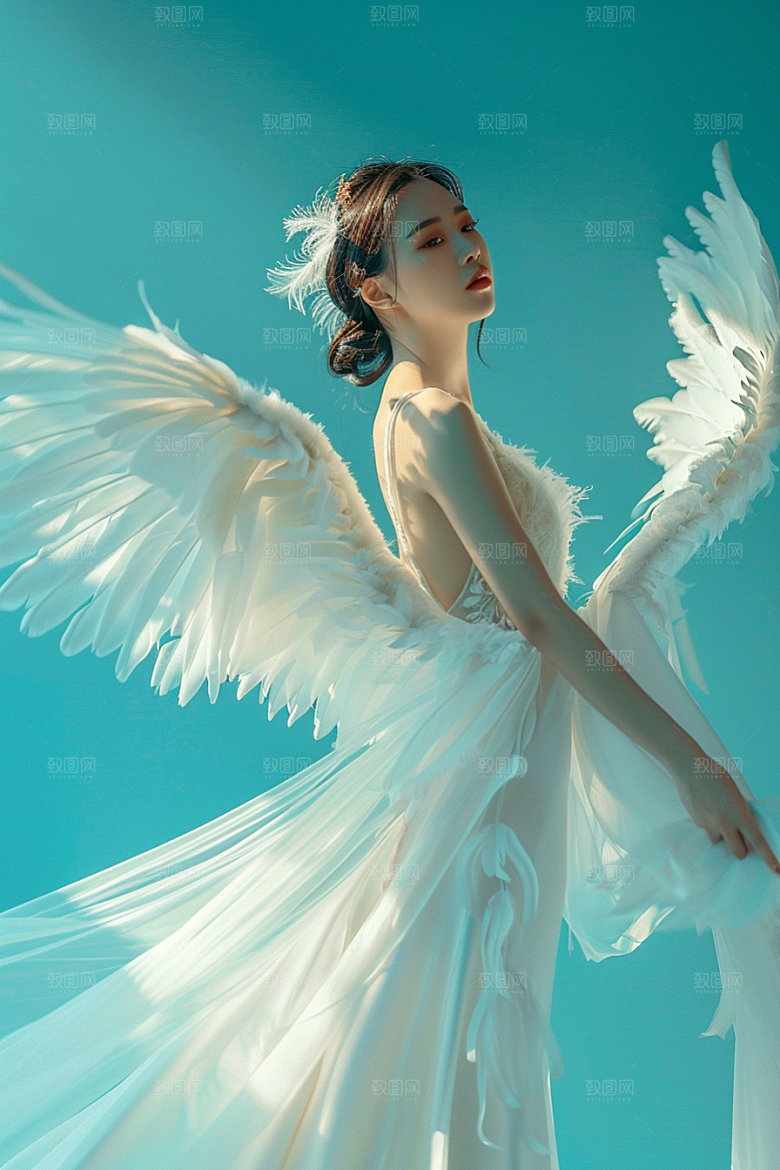 天使女神人物梦幻摄影图