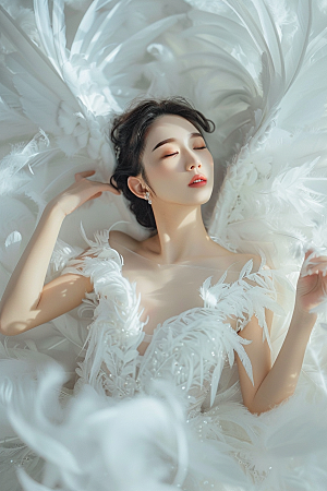 天使女神美女梦幻摄影图