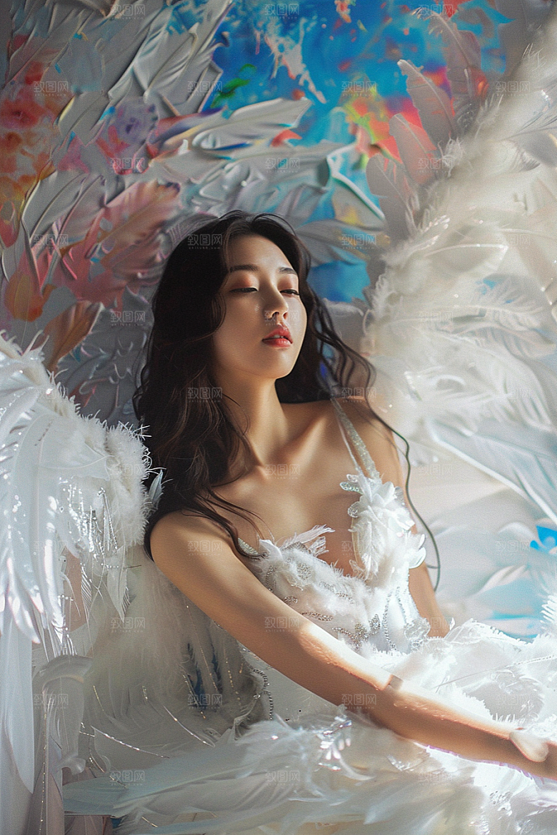 天使女神纯洁高清摄影图