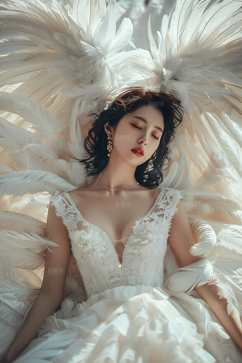 天使女神肖像高清摄影图