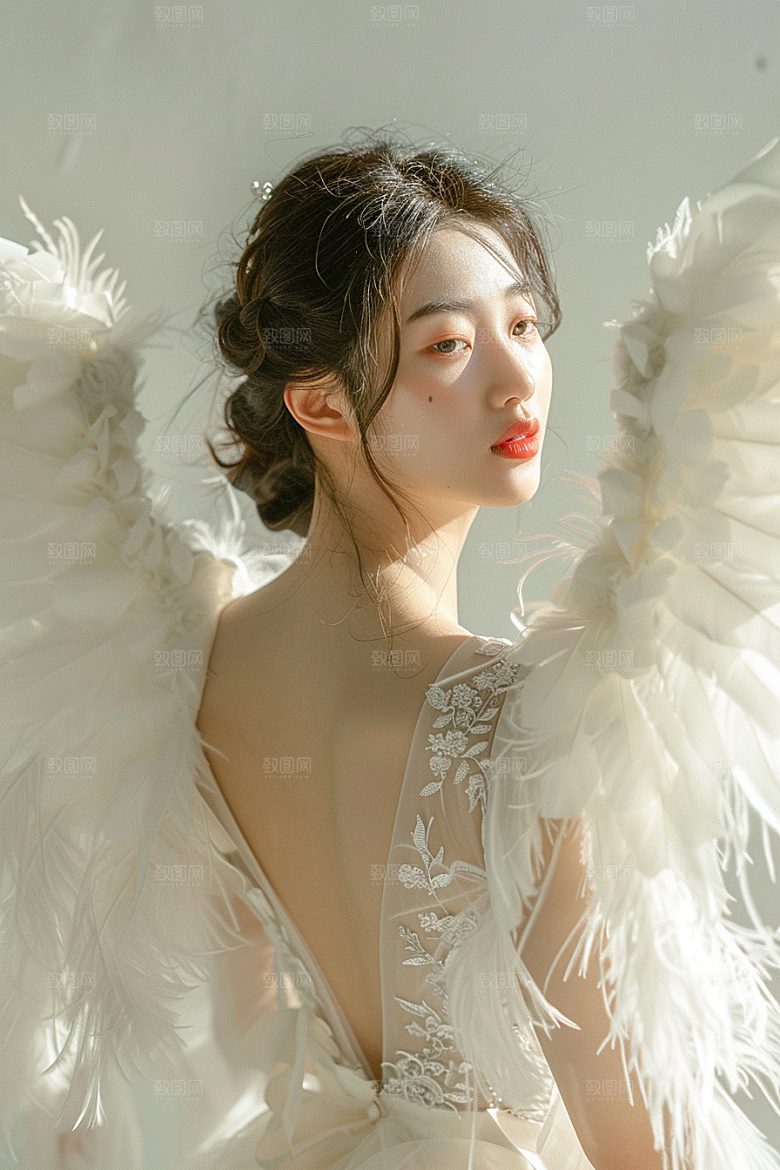 天使女神唯美纯洁摄影图