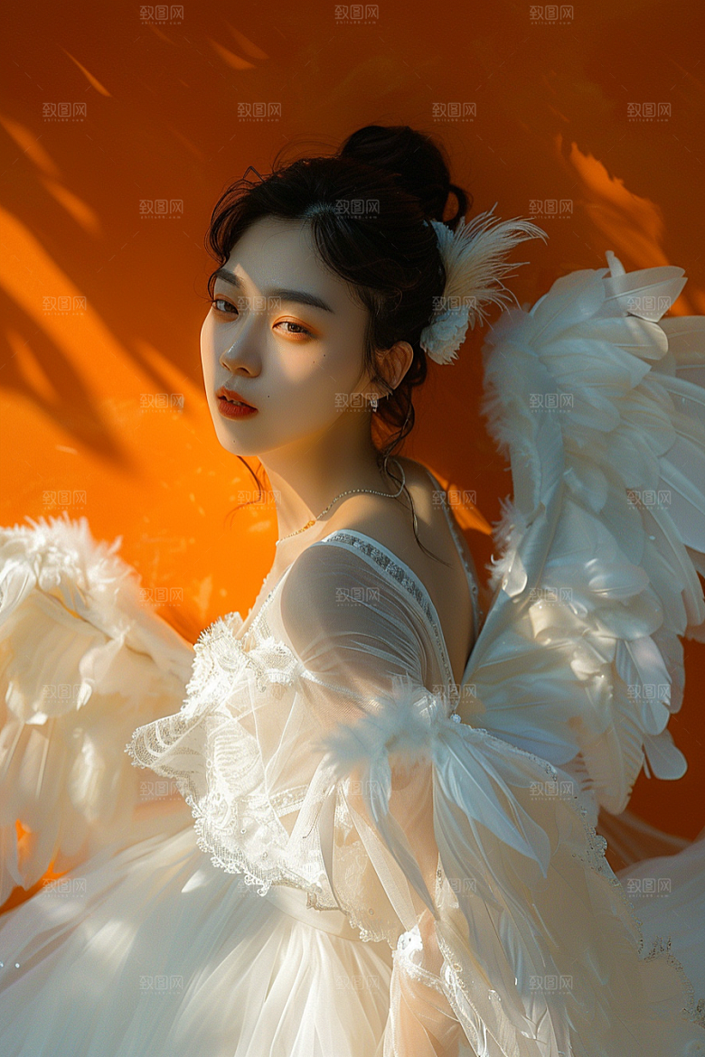 天使女神梦幻写真摄影图