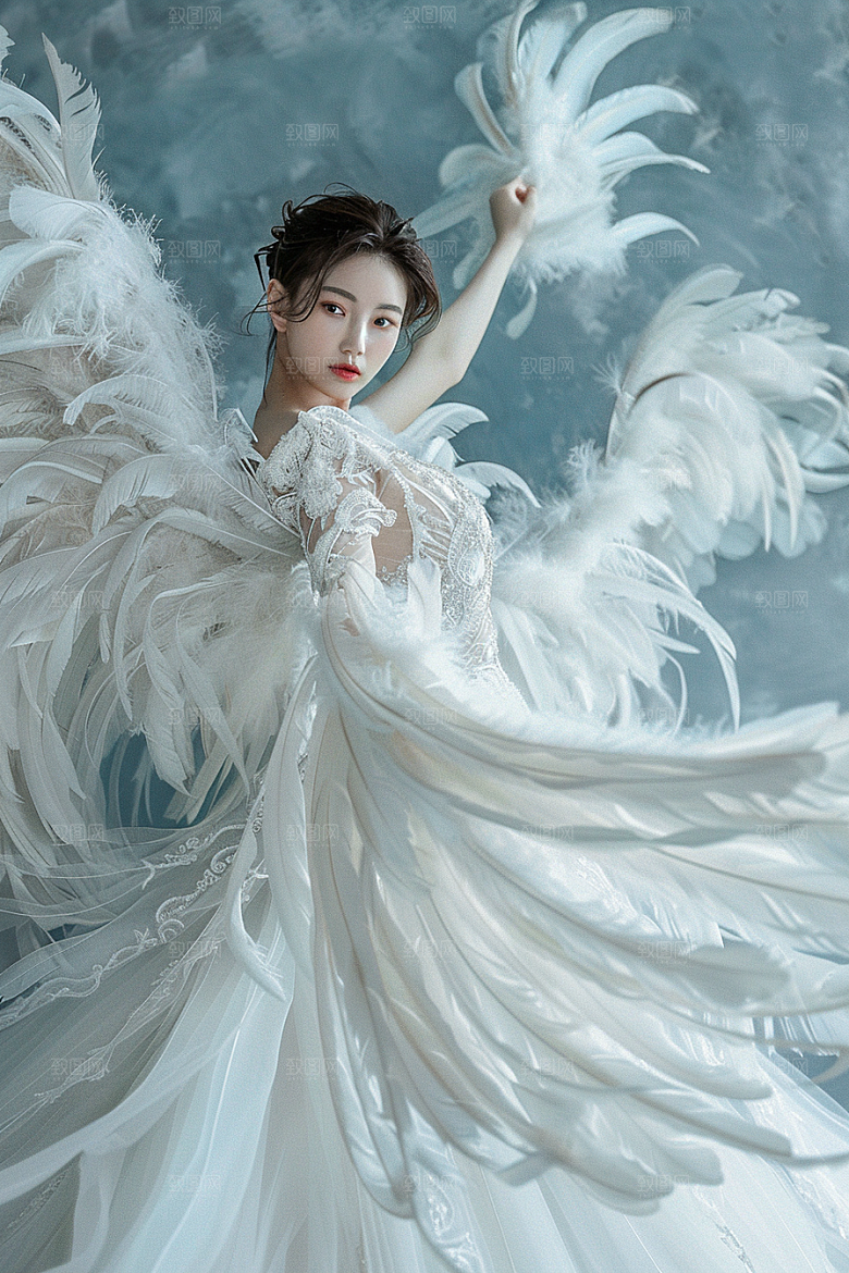 天使女神写真梦幻摄影图