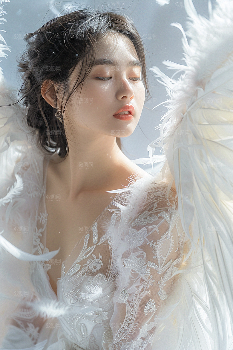 天使女神梦幻清新摄影图