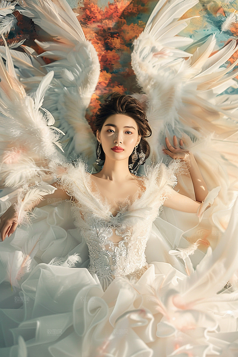 天使女神梦幻唯美摄影图
