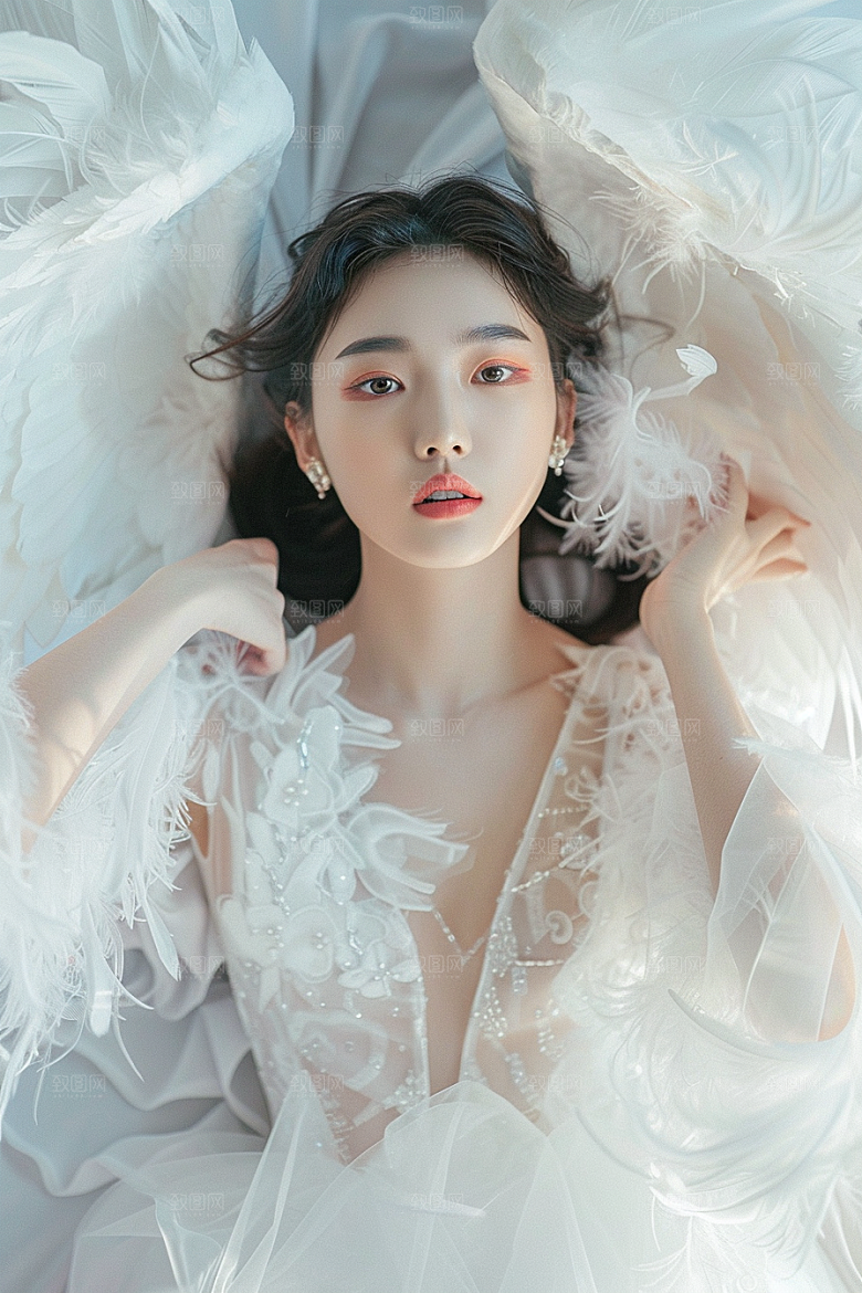 天使女神写真人物摄影图