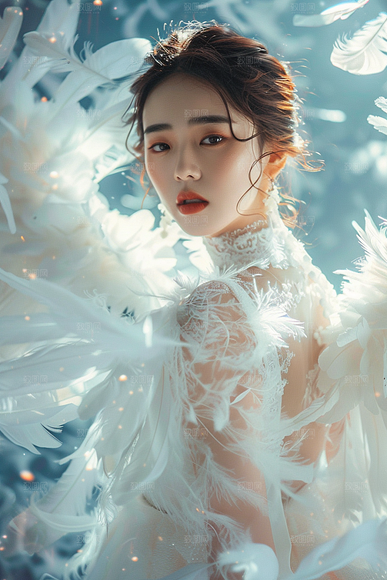 天使女神梦幻清新摄影图