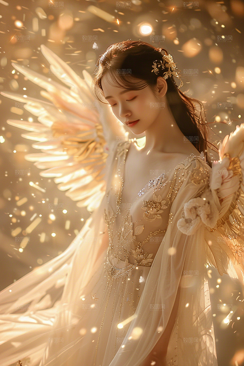 天使女神美女仙女摄影图
