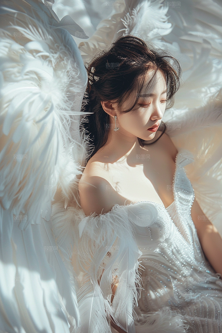 天使女神写真唯美摄影图