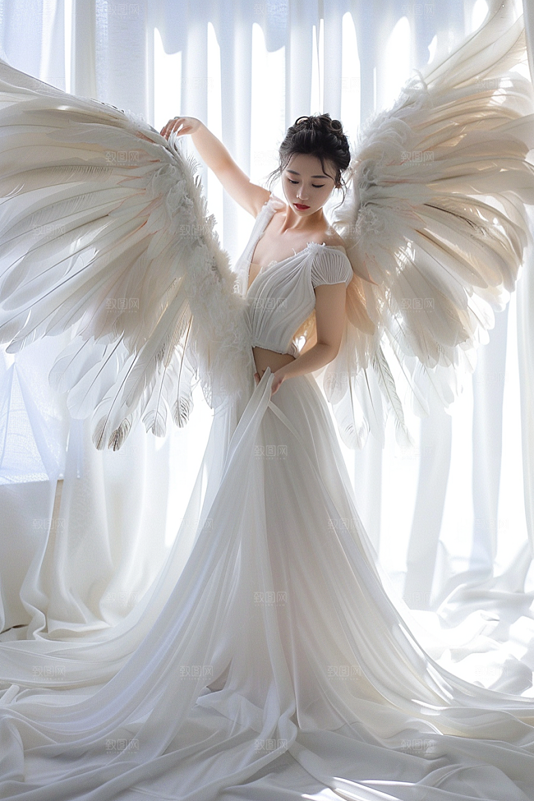 天使女神人物高清摄影图
