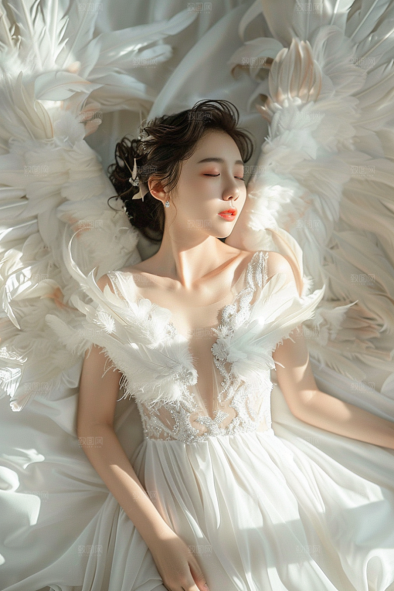 天使女神肖像高清摄影图