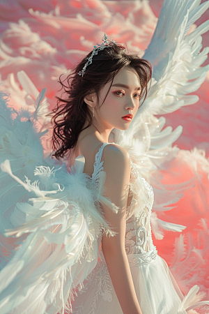 天使女神梦幻纯洁摄影图