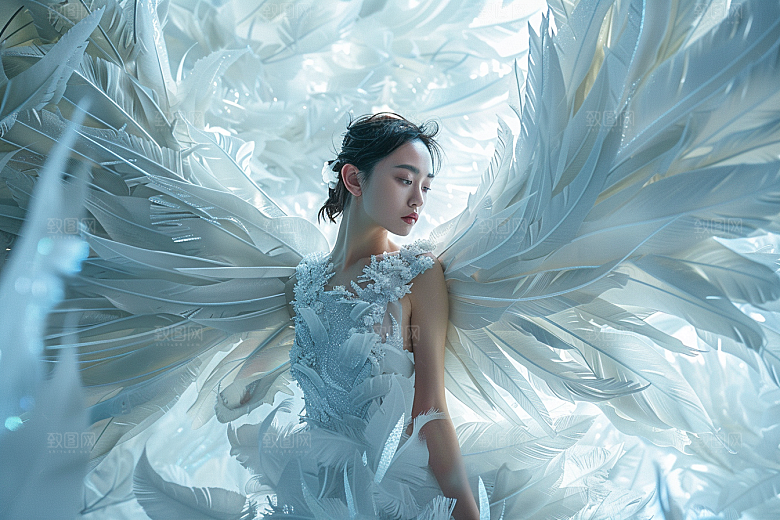 天使女神美女梦幻摄影图