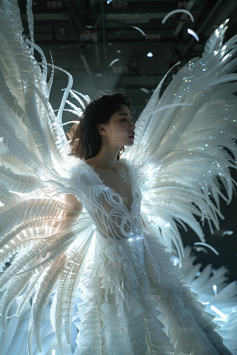 天使女神清新高清摄影图